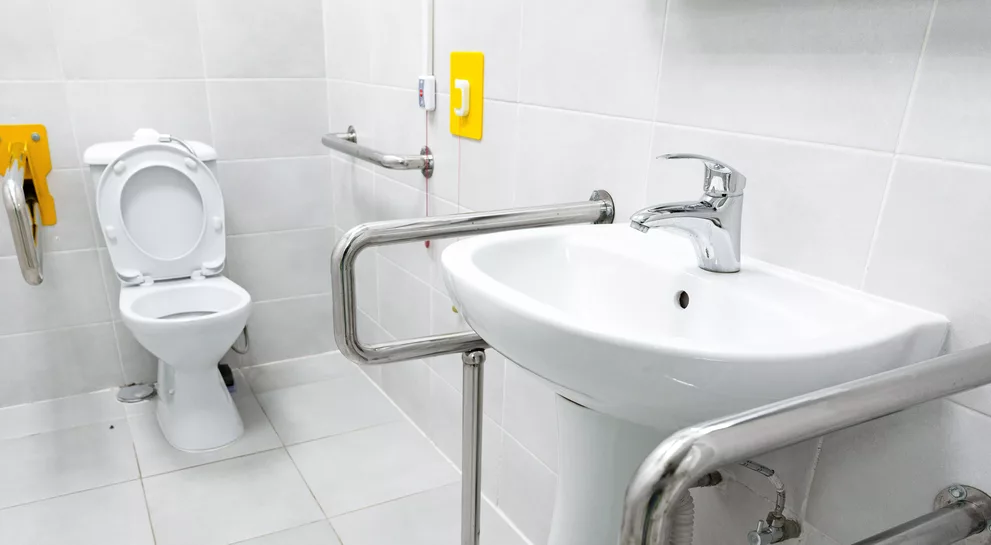 Barrierefreies Waschbecken